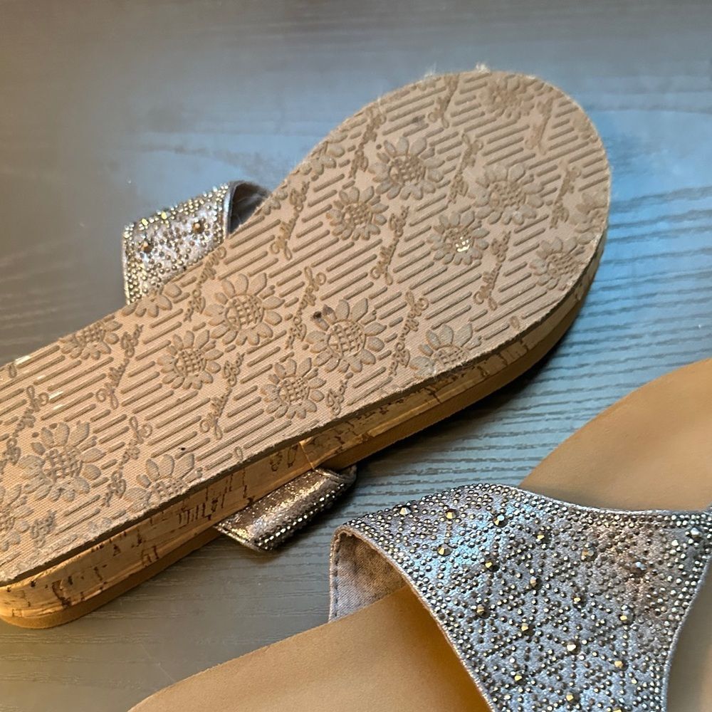 Yellow Box Women's Glittering Sandals - Picture 3 of 4